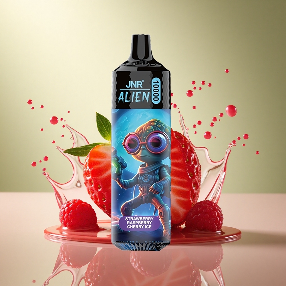 JNR Alien 10000 Aardbei Framboos Kers IJSMist met 850mAh en 20ml