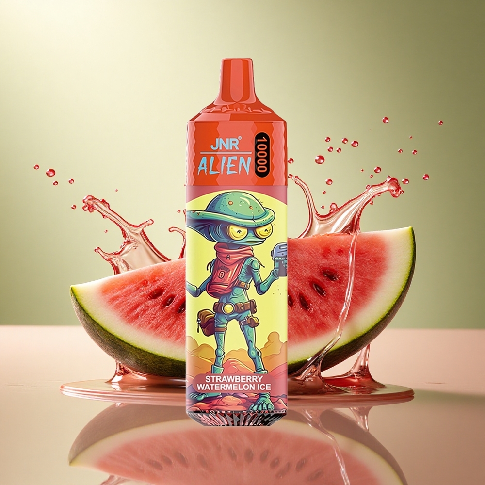 JNR Alien 10000 Aardbei Watermeloen IJs met 850mAh en Mesh Coil