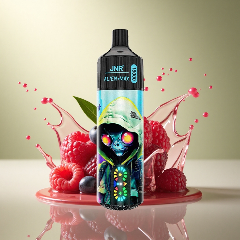 JNR Alien Max 18000 Blauwe Bes Framboos Dual Mesh Coil 850mAh