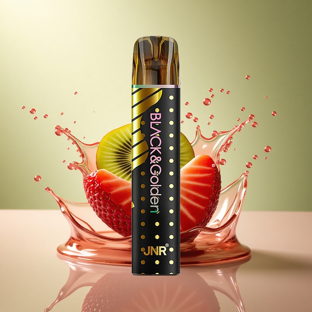 JNR Black&Golden 600+200 Aardbei Kiwi 2ml 550mAh