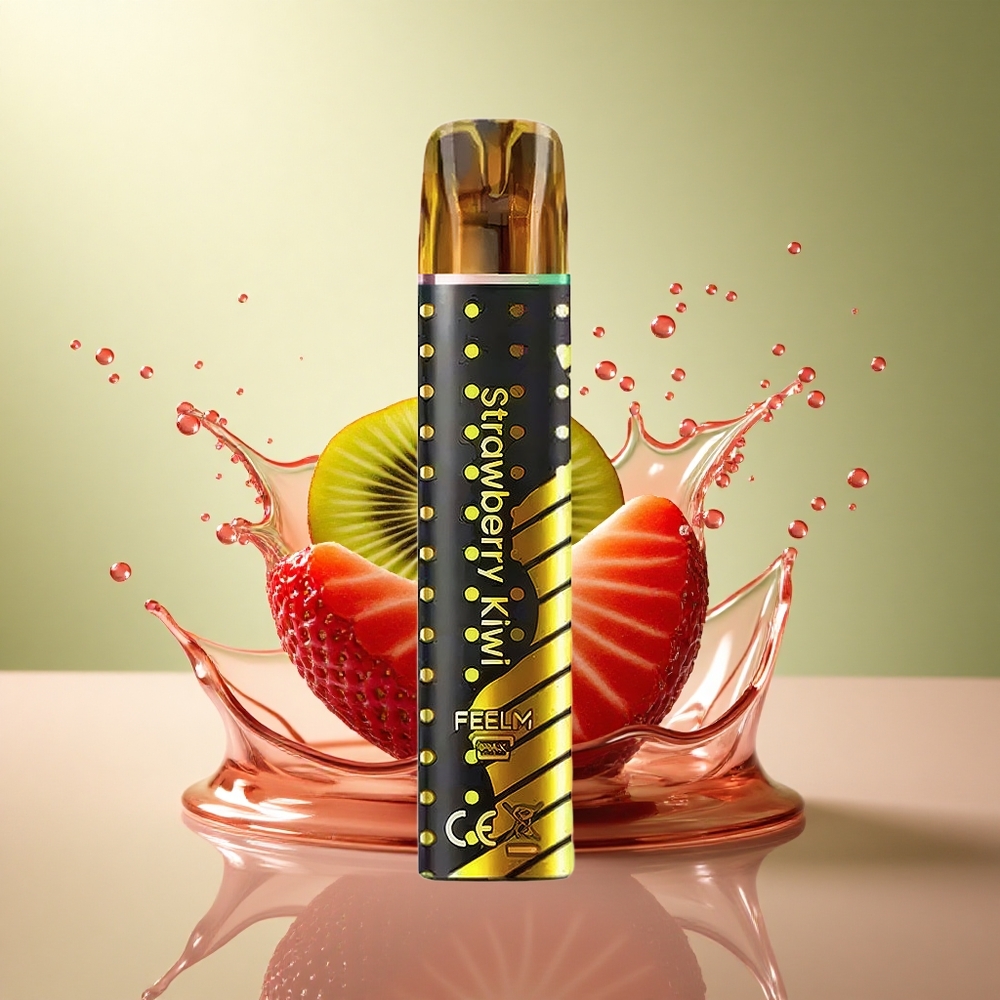 JNR Black&Golden 600+200 Aardbei Kiwi 2ml 550mAh