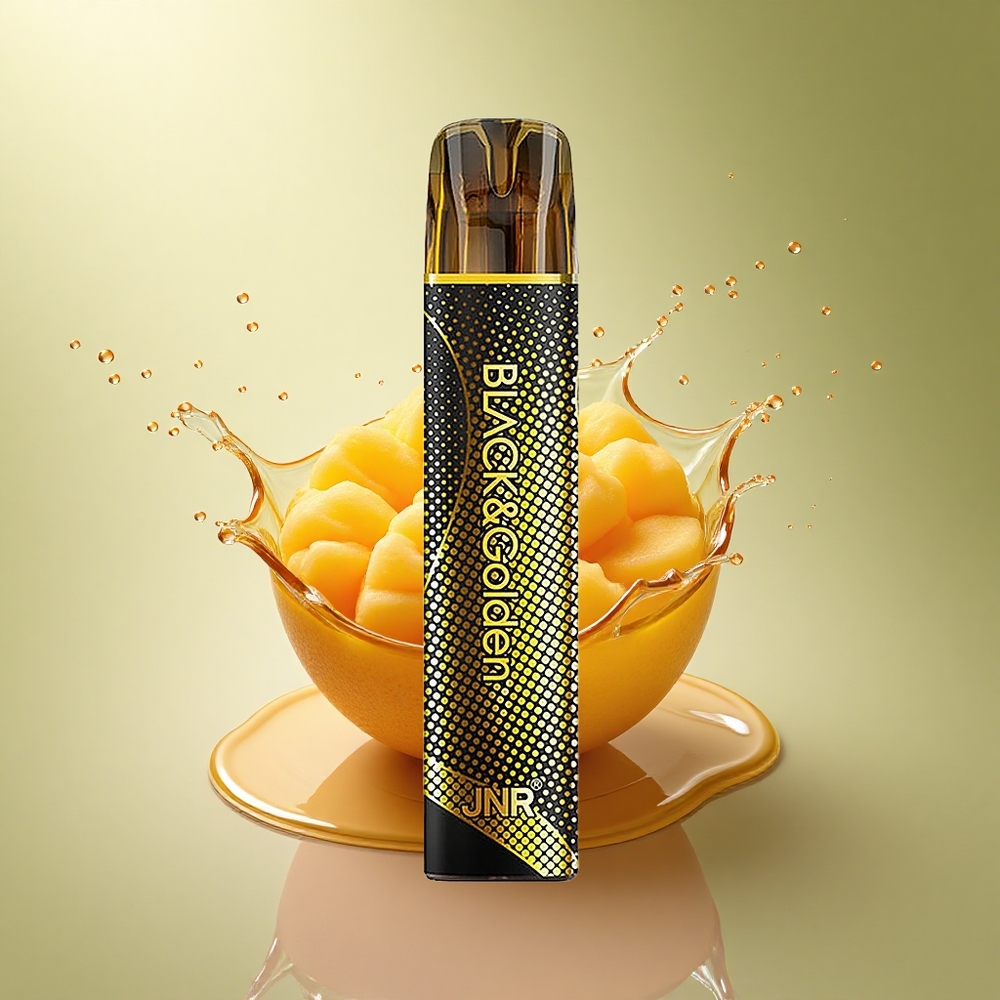 JNR Black&Golden 600+200 Drievoudige Mango 550mAh 2ml Nicotine 2%