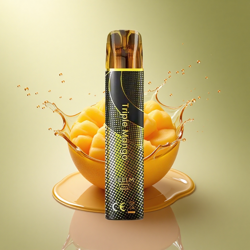 JNR Black&Golden 600+200 Drievoudige Mango 550mAh 2ml Nicotine 2%
