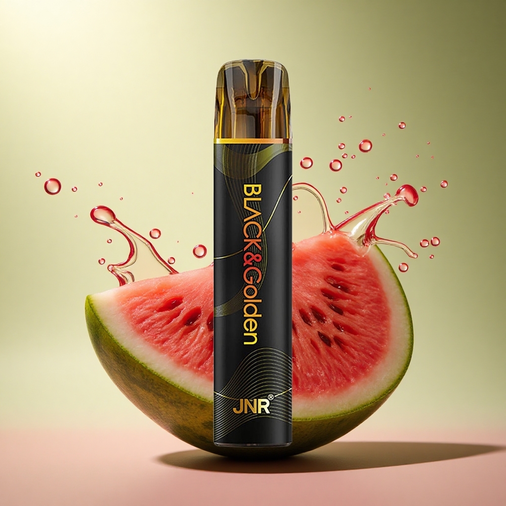JNR Black&Golden 600+200 Watermeloen Bubble Gum 550mAh 2ml Nicotine 2%