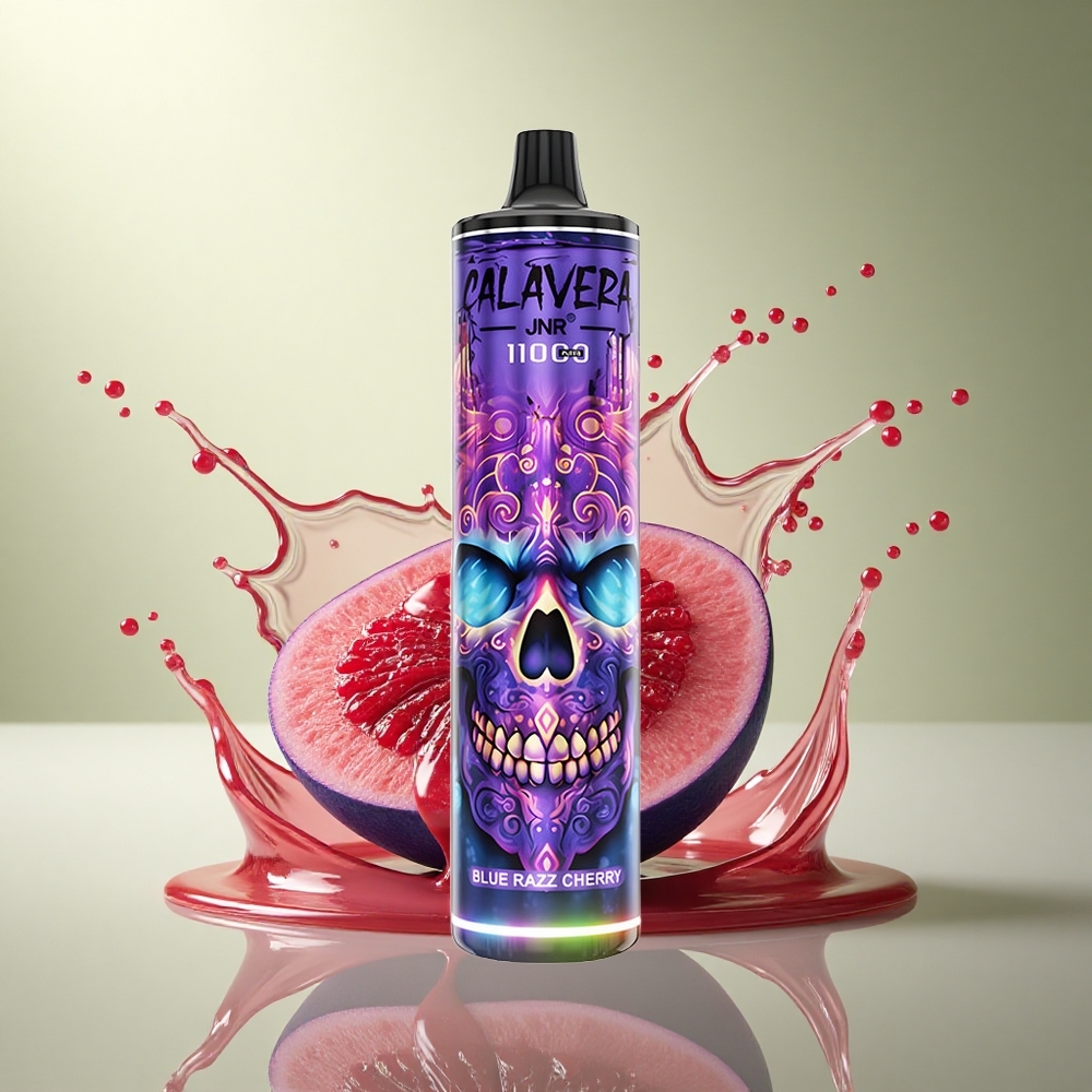 JNR Calavera 11000 Blauwe Framboos Kers Type-C 850mAh 5% Nicotine
