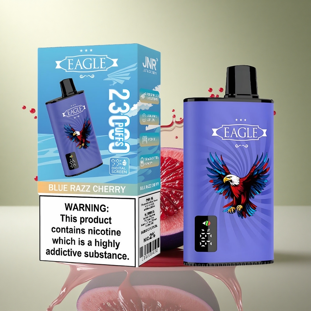 JNR EAGLE Smart 23000 Blauwe Framboos Kers met 750mAh en 2% nicotine