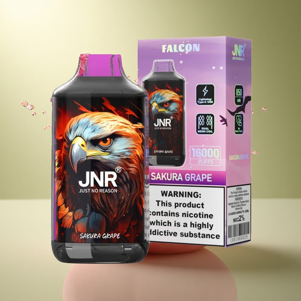 JNR Falcon 16000 Sakura Druif Dual Mesh Coil 22ml 850 mAh