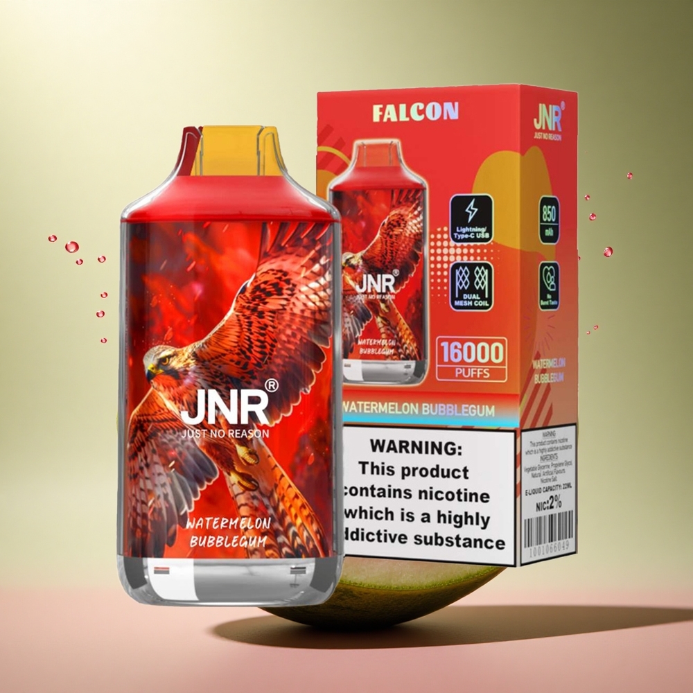 JNR Falcon 16000 Watermeloen Kauwgom 850 mAh Dual Mesh