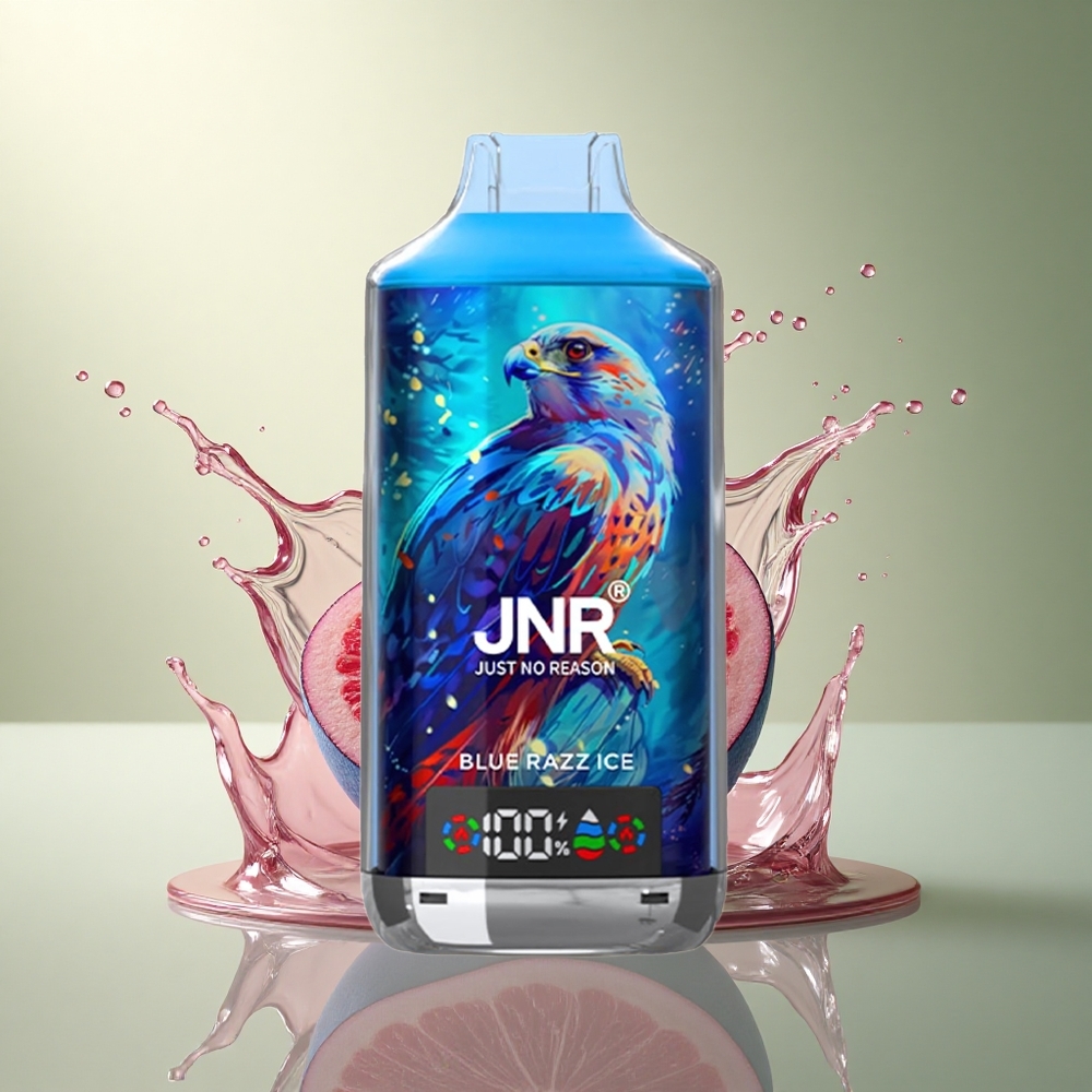 JNR Falcon X 18000 Blauwe Framboos IJs 24ml Dual Mesh Coil 750mAh