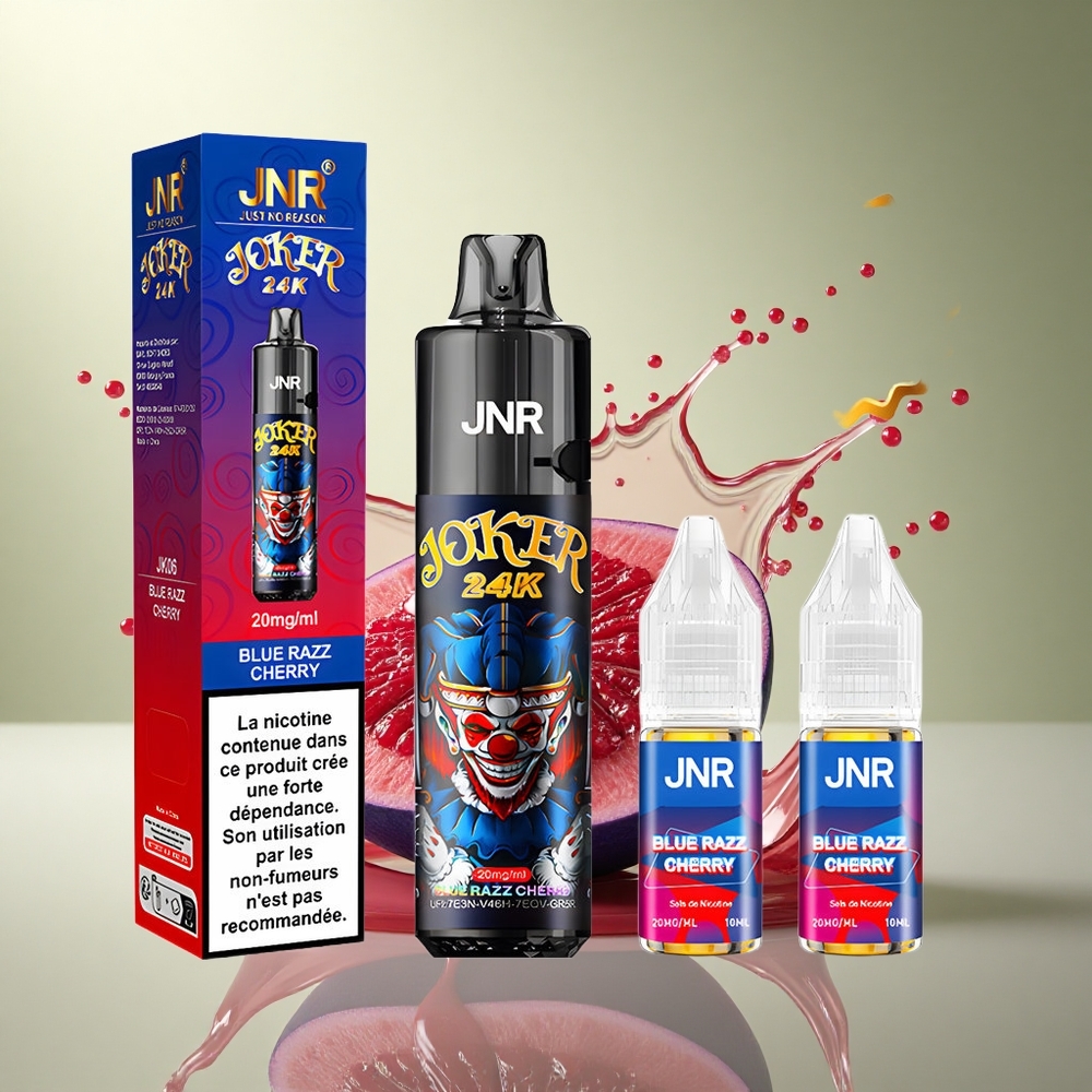 JNR Joker 24K Blauwe Framboos Kers met 2% nicotine en 800mAh