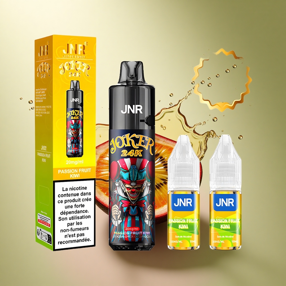 JNR Joker 24K Passievrucht Kiwi Zichtbare Vloeistofniveaus Type-C Opladen 2% Nicotine