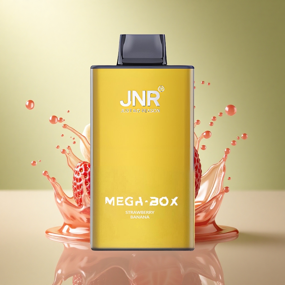 JNR Mega Box 25000 Aardbei Banaan 30ml 850mAh 2% Nicotine
