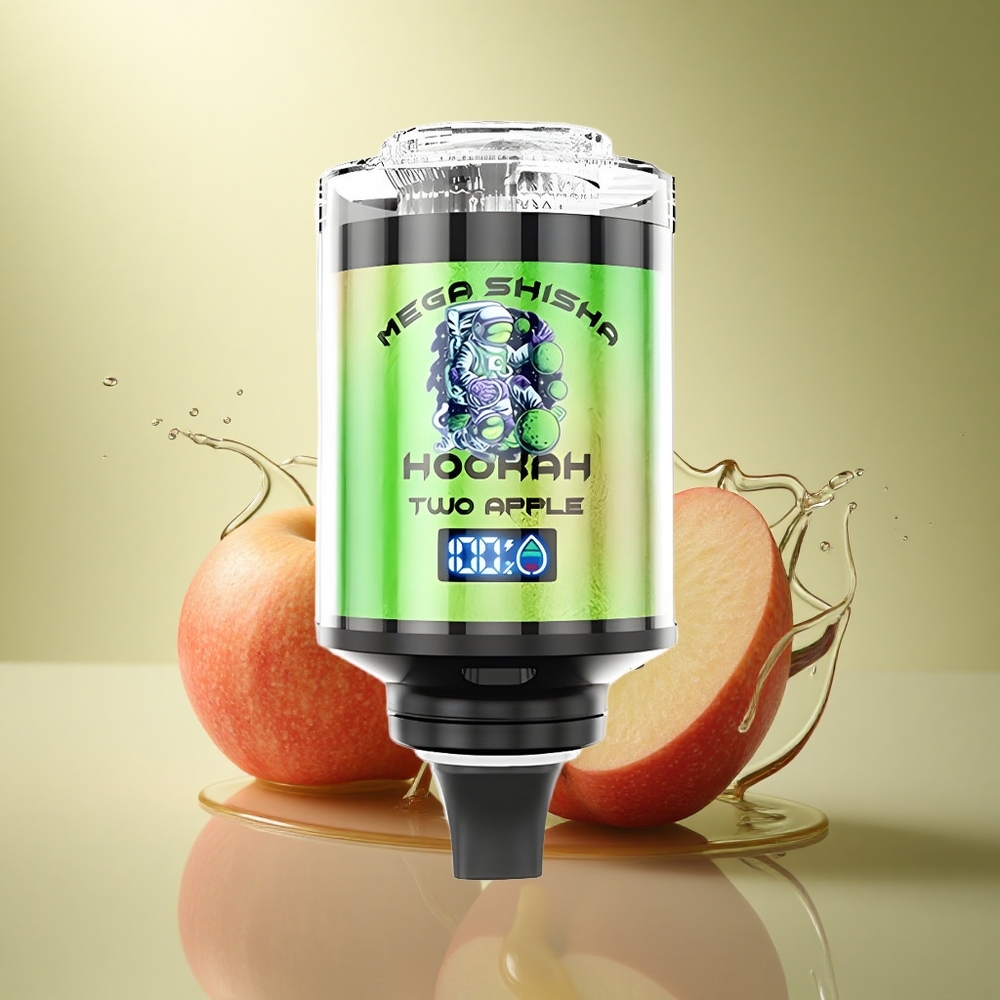 JNR Mega Shisha Hookah 100K Twee Appel 2200mAh 60ml Nicotine