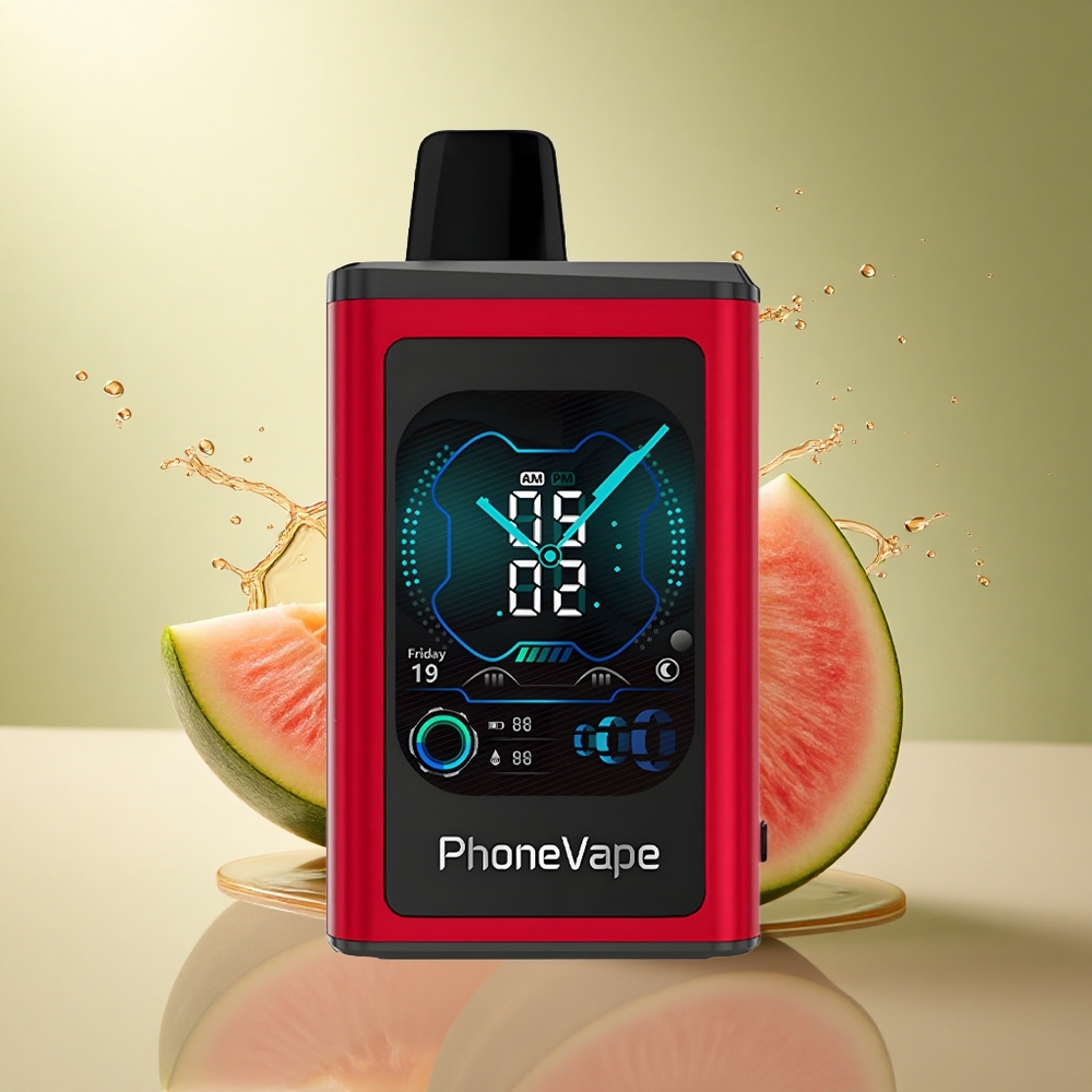 JNR PhoneVape 30000 Perzik Mango Watermelon Type-C 850mAh App Controlled Nicotine 2% 5%