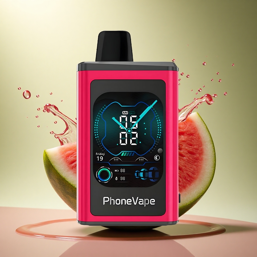 JNR PhoneVape 30000 Watermeloen IJs Type-C Oplaadbaar 850mAh Nicotine 2% 5%