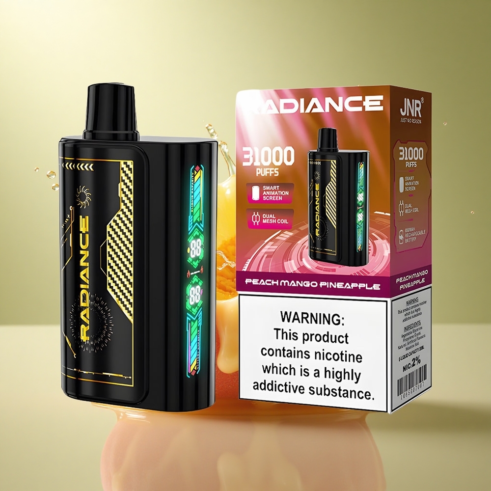 JNR Radiance 31000 Perzik Mango Ananas Dual Mesh Coil 950 mAh