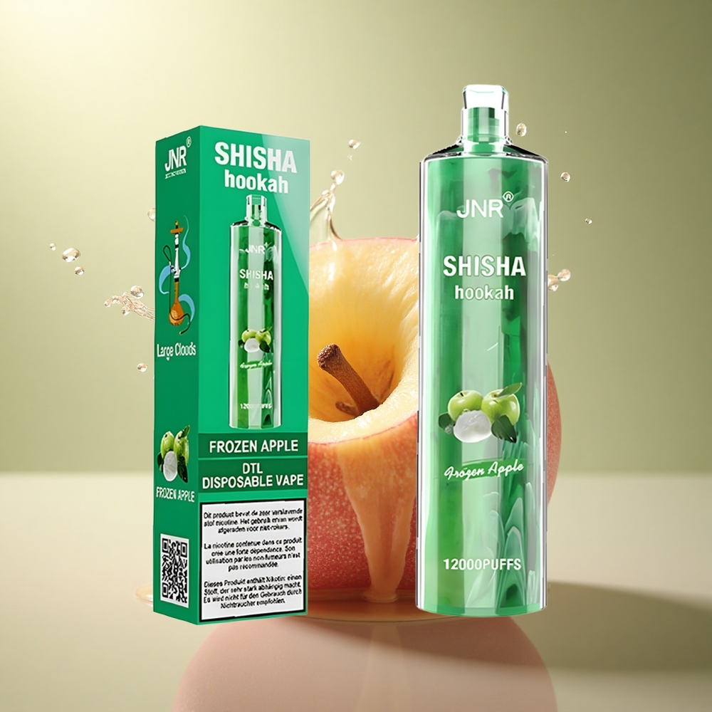 JNR Shisha Hookah 12000 Bevroren Appel 750mAh 24ml 0.6 Ohm