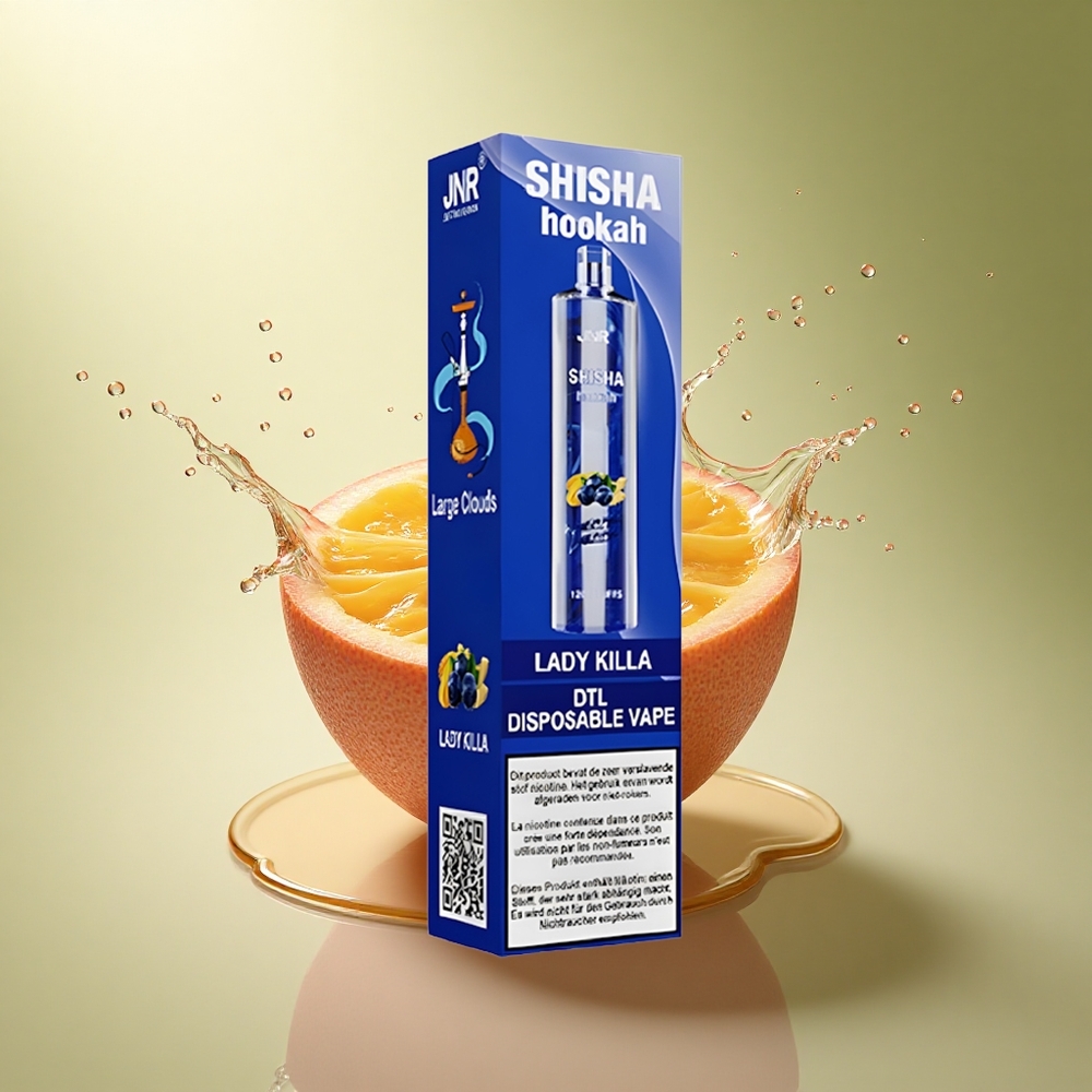 JNR Shisha Hookah 12000 Vrouwendoder 750mAh Type-C or Vrouwendoder 24ml Mesh or Vrouwendoder 0% Nicotine Mesh