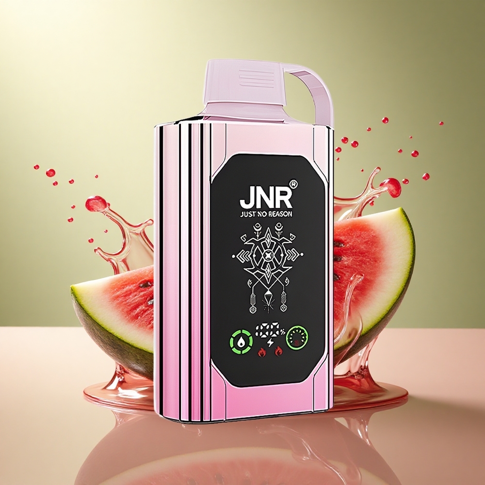 JNR Shisha Hookah Box 20500 Kers Watermeloen Freeze met Dual Mesh Coil en 25ml