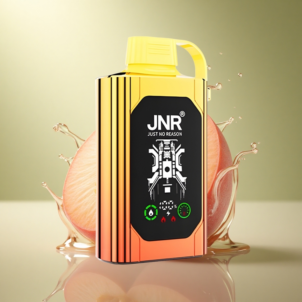 JNR Shisha Hookah Box 20500 Sappige Perziken HD Display 1000mAh Dual Mesh Coil