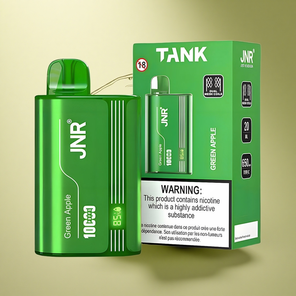 JNR Tank 10000 Groene Appel Perzik Peer Dual Mesh 650mAh