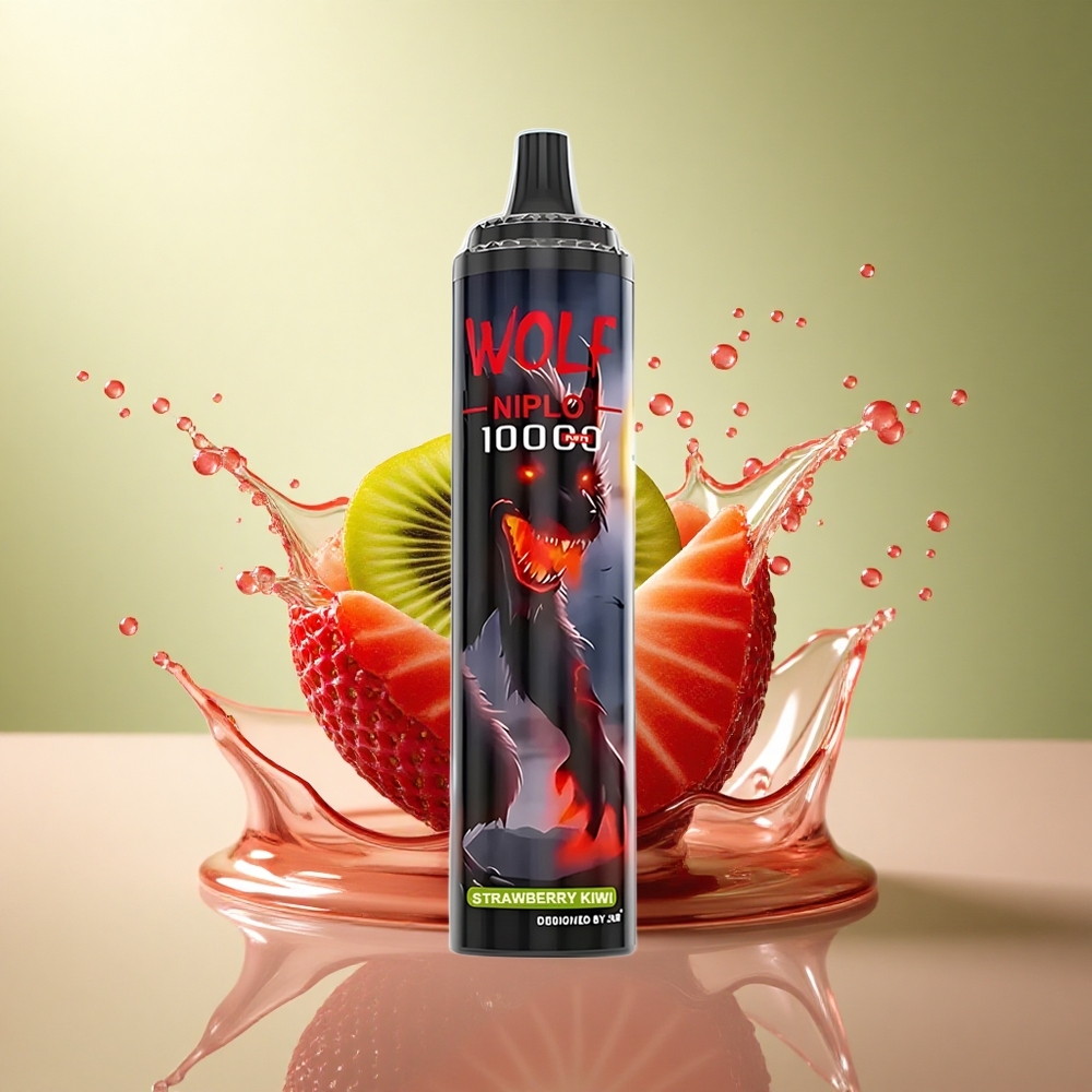 JNR Wolf Niplo 10000 Aardbei Kiwi 20ml Type-C 650mAh