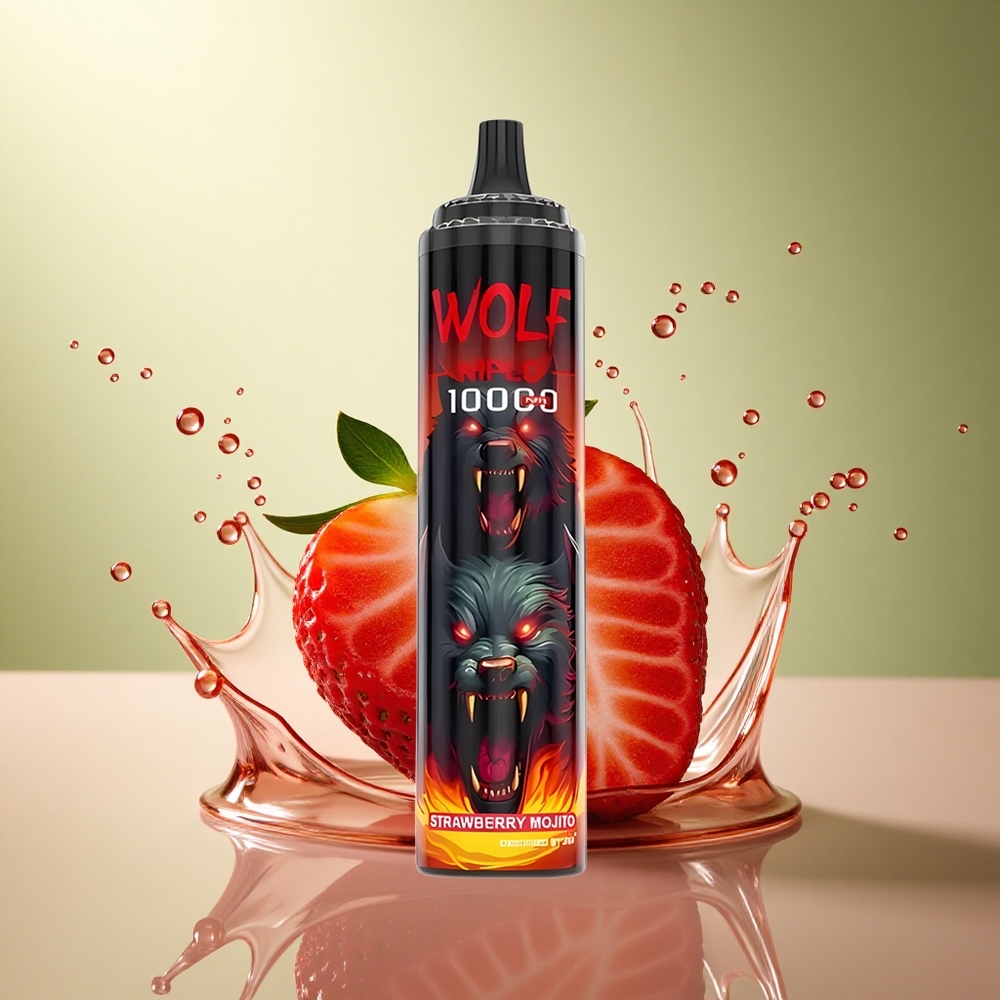 JNR Wolf Niplo 10000 Aardbei Mojito 20ml 650mAh