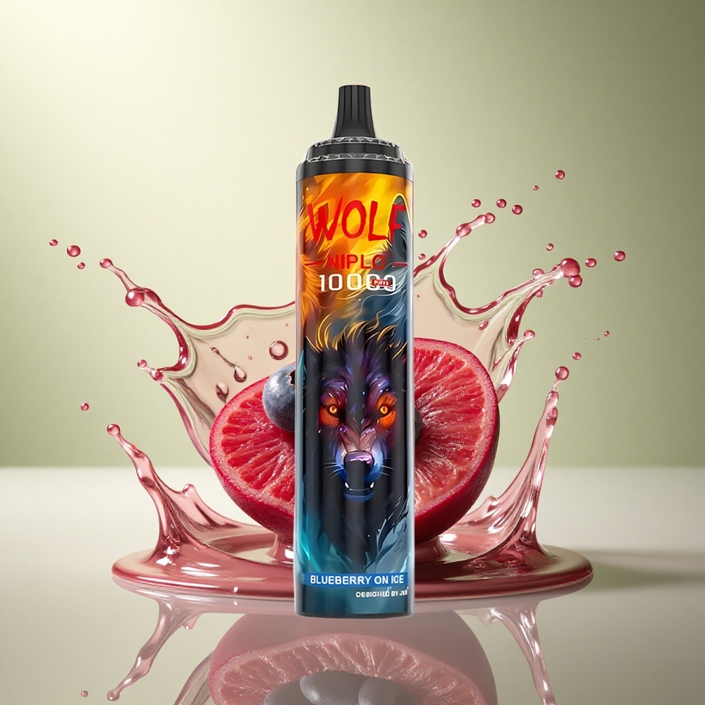 JNR Wolf Niplo 10000 Blauwebes Op IJs met 20ml en 5% nicotine