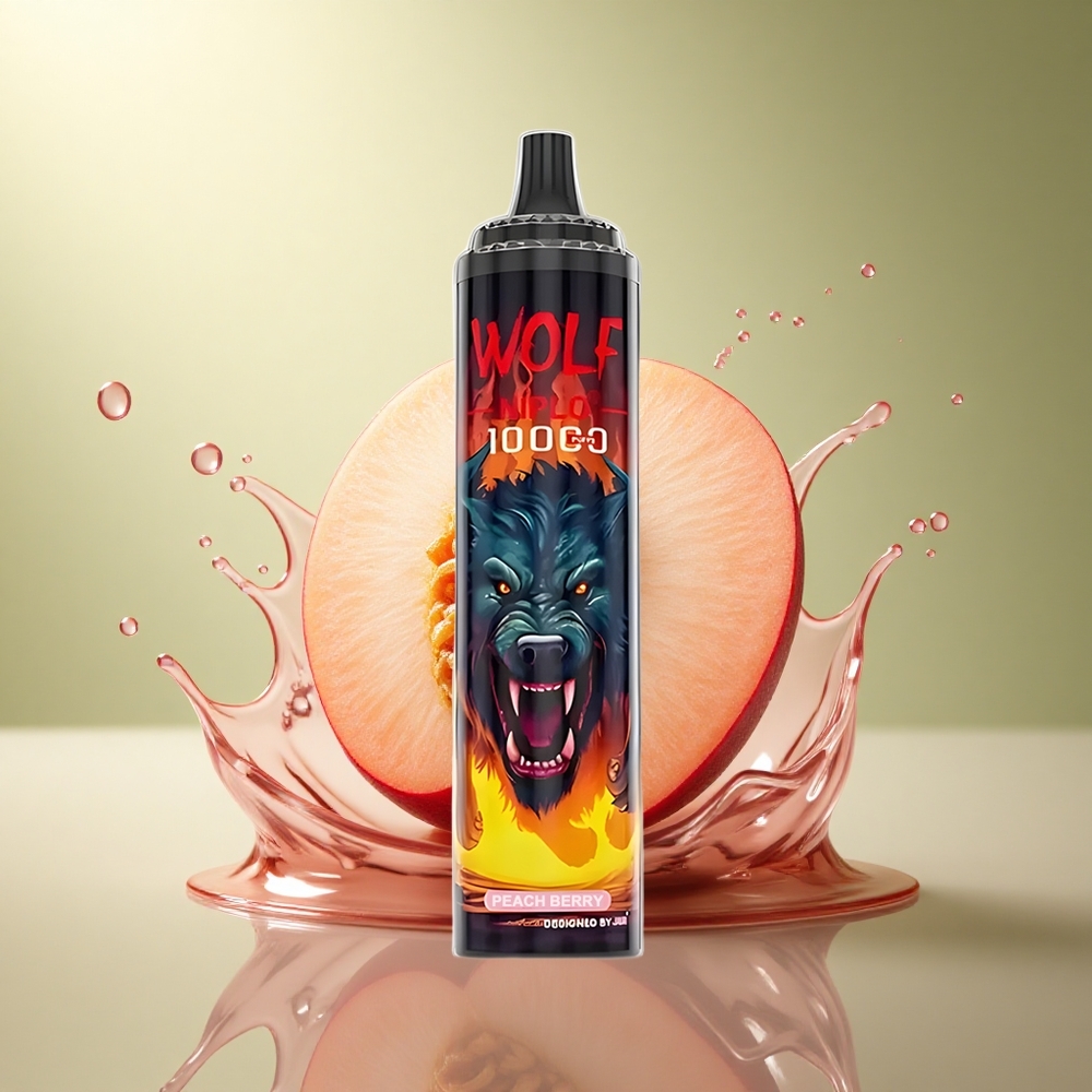 JNR Wolf Niplo 10000 Perzik Bes 20ml Type-C 650mAh