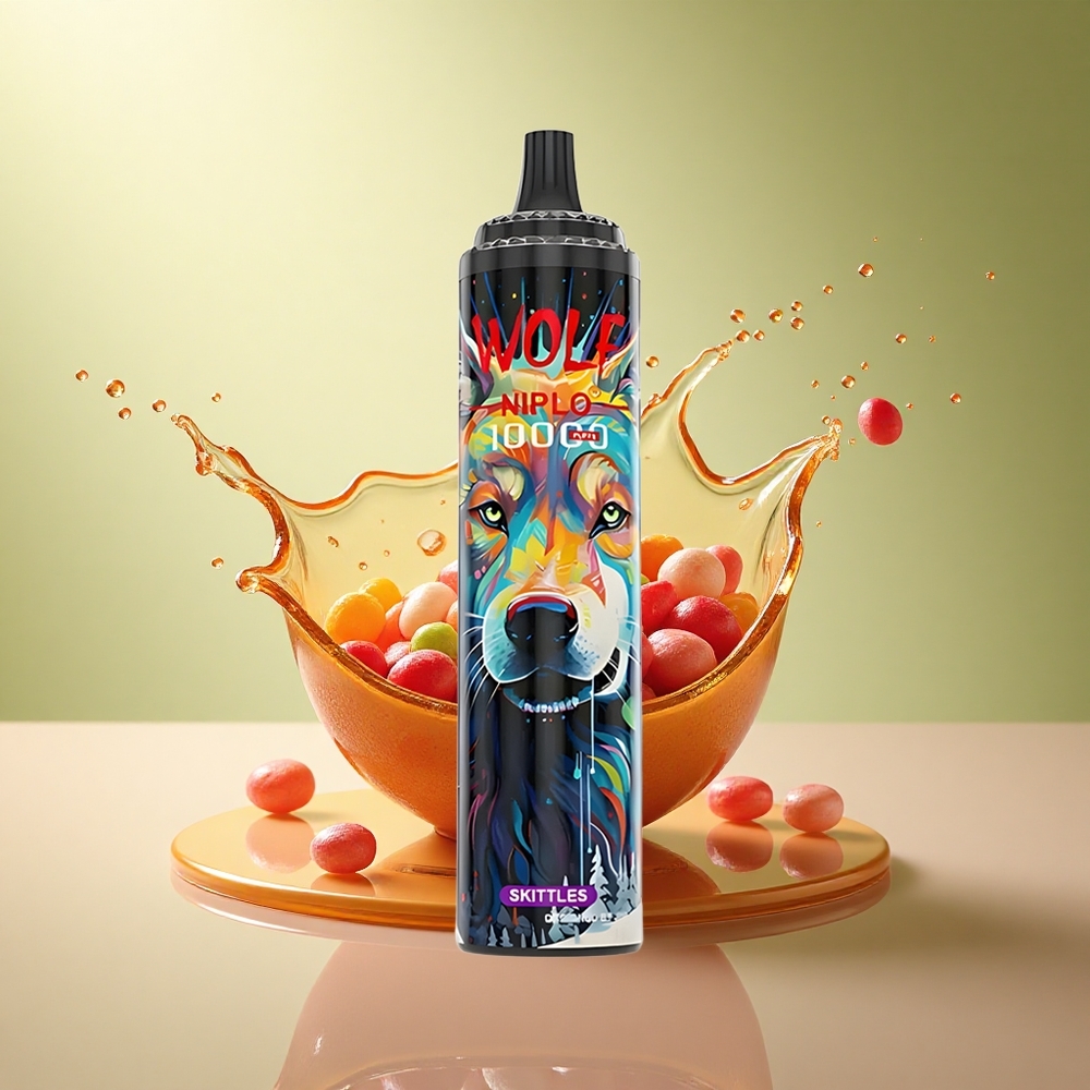 JNR Wolf Niplo 10000 Skittles Type-C 20ml 5% nicotine