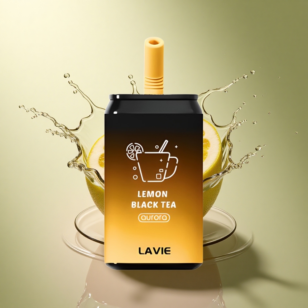 Lavie Aurora 11000 Puffs Citroen Zwarte Thee 650mAh Type C