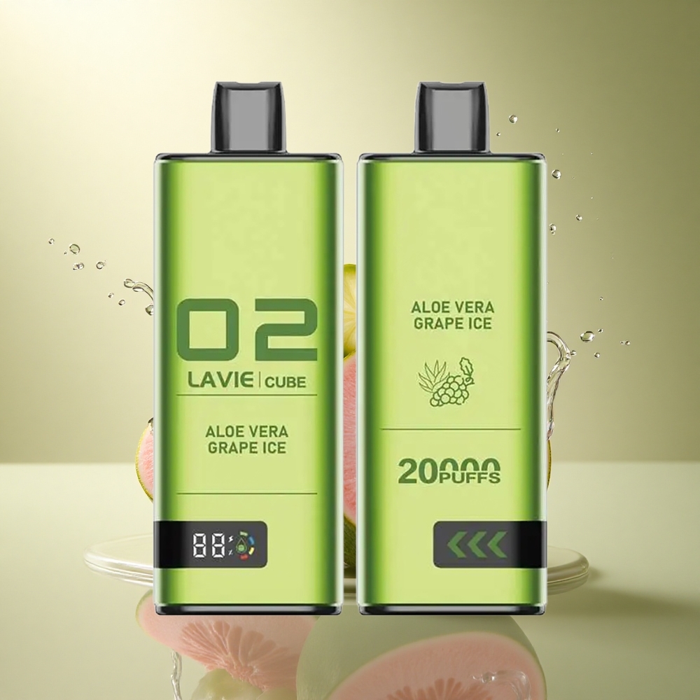 Lavie Cube 20000 Puffs Aloë Vera Druif IJs 28ML 5% Nicotine