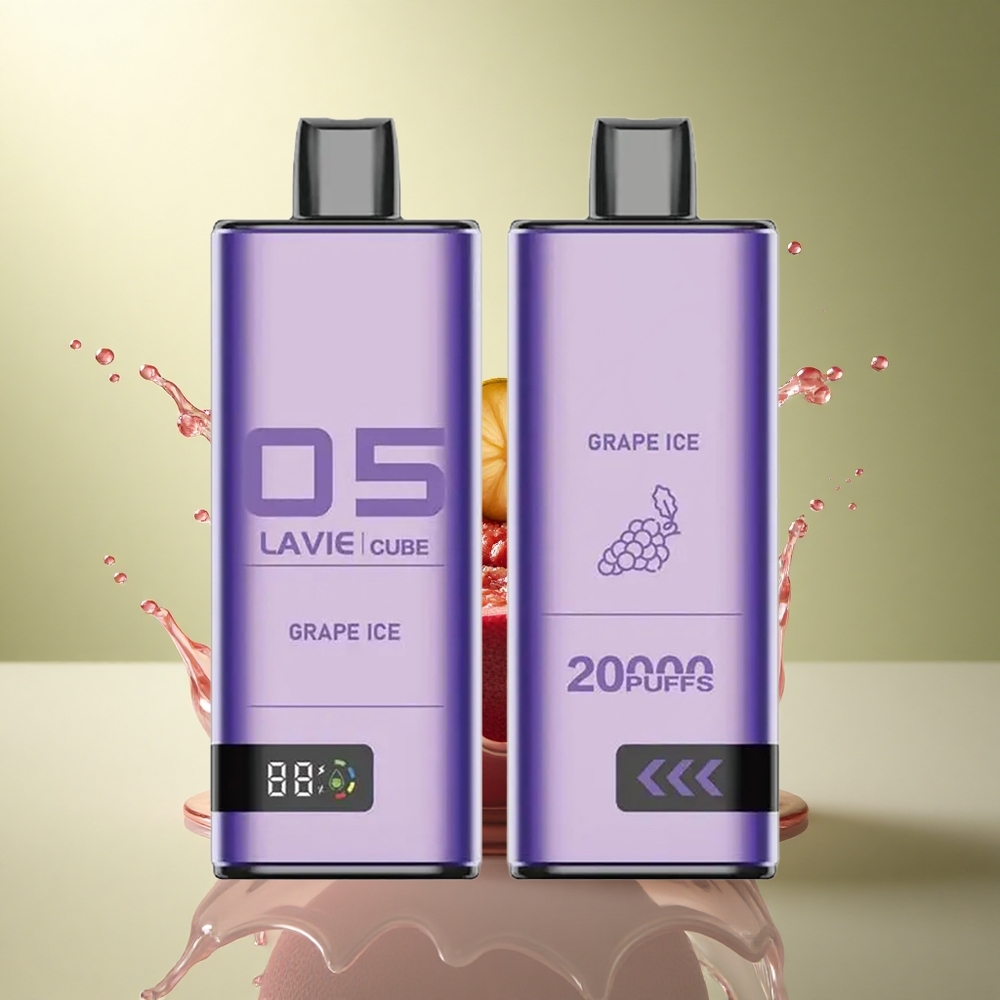 Lavie Cube 20000 Puffs Druivenijs 28ML 5% Nicotine 600mAh