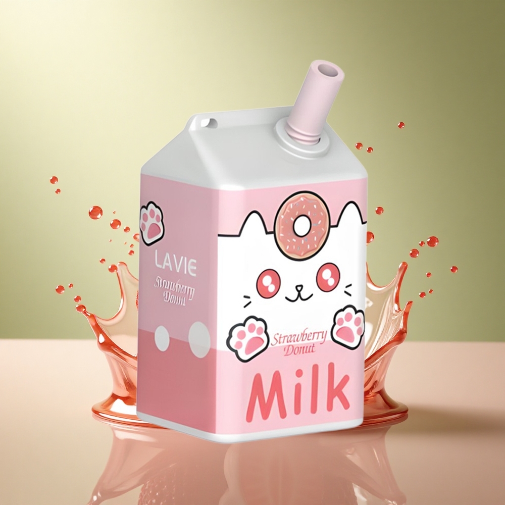 Lavie Milk 7000 Puffs Aardbei Donut 600mAh Type C