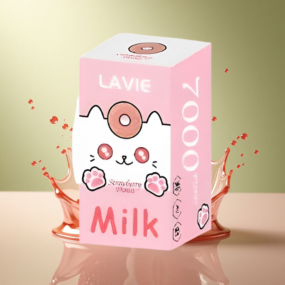 Lavie Milk 7000 Puffs Aardbei Donut 600mAh Type C