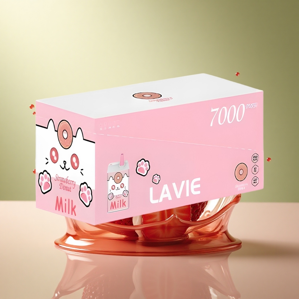 Lavie Milk 7000 Puffs Aardbei Donut 600mAh Type C