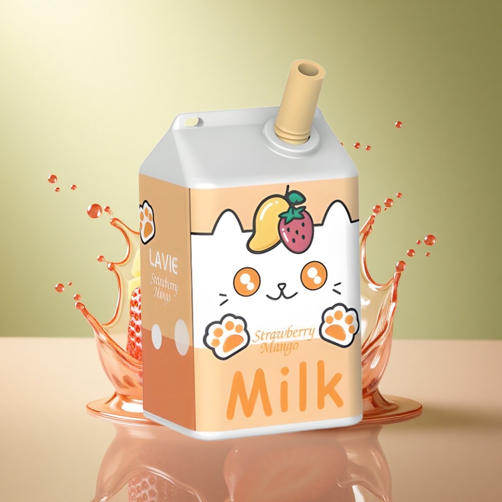 Lavie Milk 7000 Puffs Aardbei Mango 16ML 600mAh