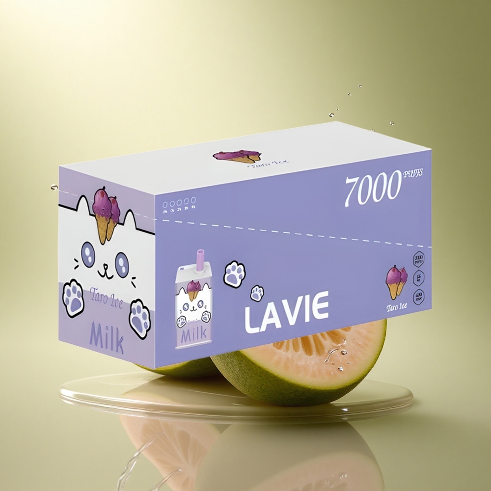 Lavie Milk 7000 Puffs Tarowortel IJs met 16ML vloeistof en 600mAh batterij