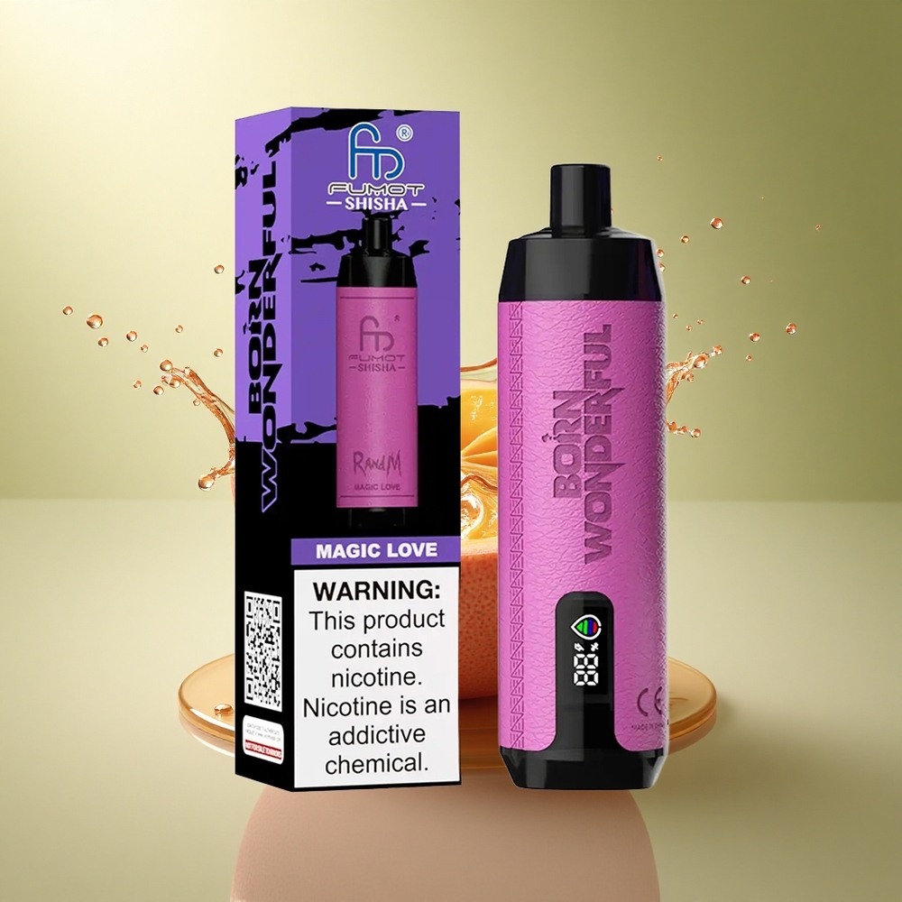 RandM Fumot Shisha 10000 Puffs Magische Liefde 18ml 0.5% Nicotine 850mAh