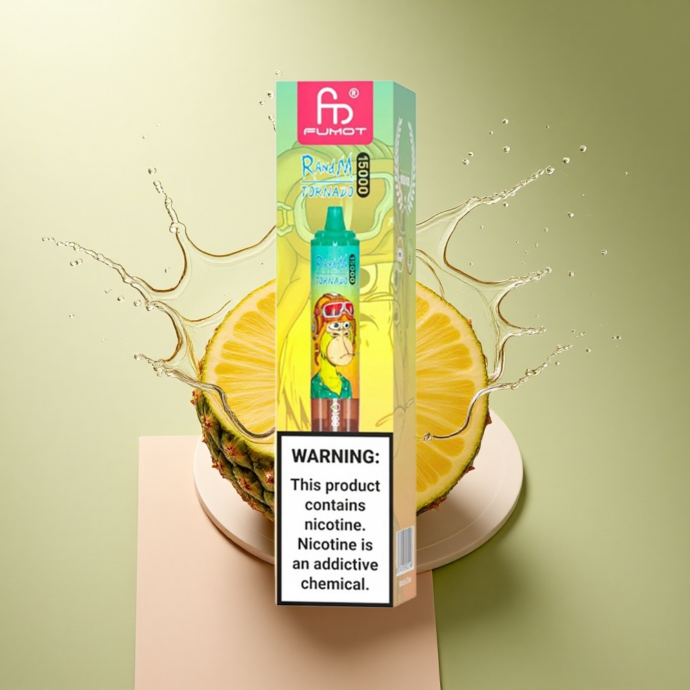 RandM Fumot Tornado 15000 Puffs Ananas IJs 25ml 850mAh Mesh