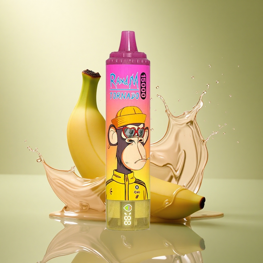RandM Fumot Tornado 15000 Puffs Banaan IJs 25ml 850mAh