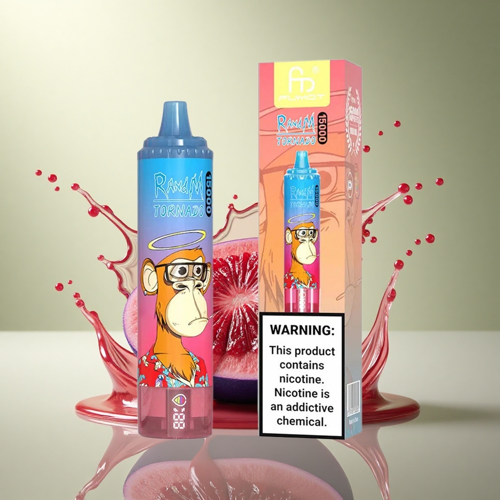 RandM Fumot Tornado 15000 Puffs Blauwe Framboos Kers 25ml 850mAh