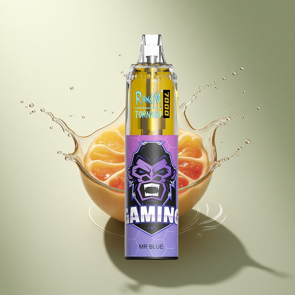 RandM Fumot Tornado 7000 Puffs Dr. Blauw Type-C 850 mAh Mesh