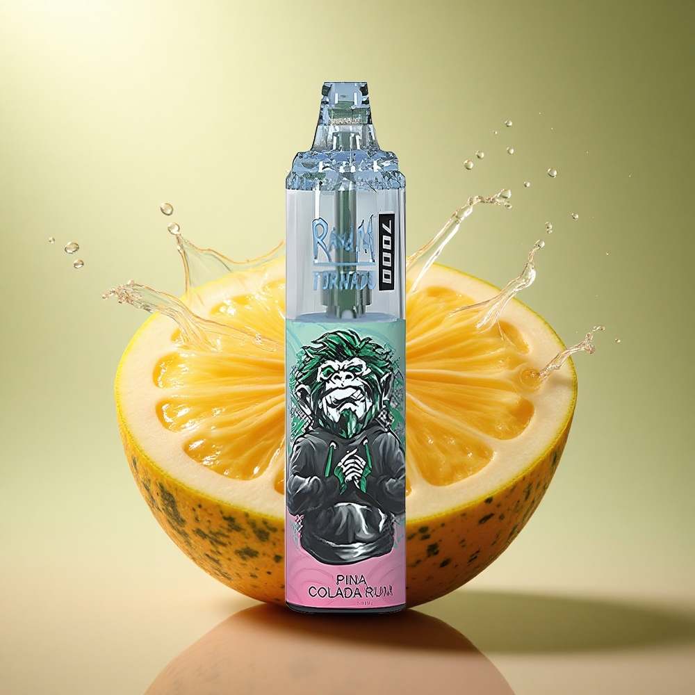 RandM Fumot Tornado 7000 Puffs Duitse Pina Colada Rum Vape met 14 ML E-vloeistof en 850 mAh Batterij