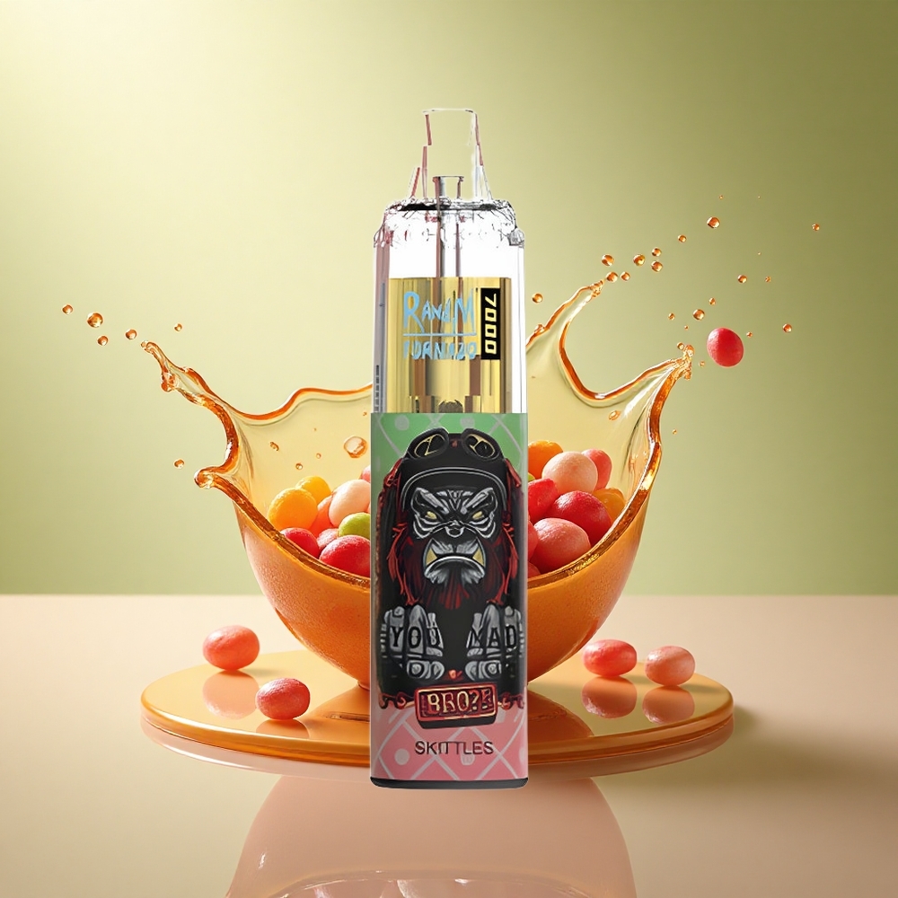 RandM Fumot Tornado 7000 Puffs Skittles Mesh Coil 850 mAh Type-C Port